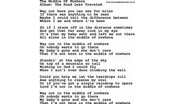 Middle Of Nowhere en Lyrics [Ryan Skid]