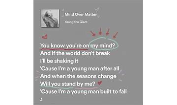 Mind Over Matter en Lyrics [Randy McPhly]