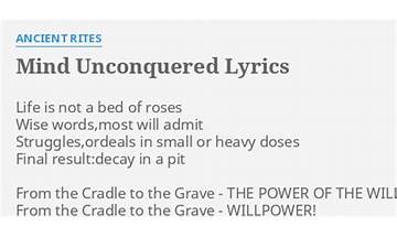 Mind Unconquered en Lyrics [Ancient Rites]