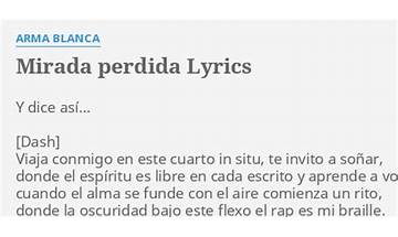 Mirada Perdida es Lyrics [Ars Amandi]