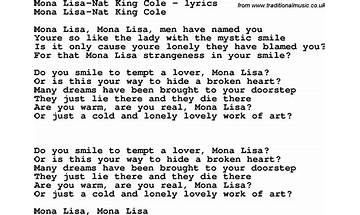 Mona Lisa en Lyrics [Nenjah Nycist]