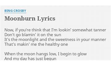 Moonburn en Lyrics [Dani Sylvia]