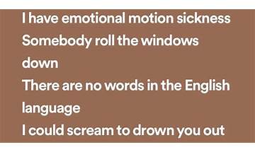 Motion Sickness (Demo) pt Lyrics [Phoebe Bridgers]