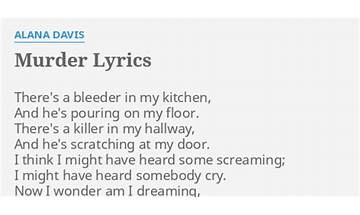 Murder en Lyrics [Alana Davis]