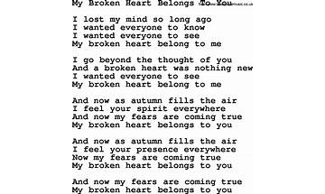 My Broken Heart /3 en Lyrics [AOL]
