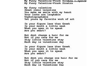 My Valentine en Lyrics [Johnny Oh]