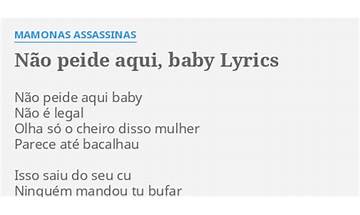 Não Peide Aqui, Baby pt Lyrics [Mamonas Assassinas]