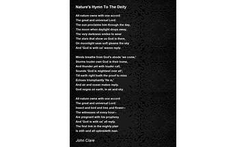Nature\'s Hymn to the Deity en Lyrics [Peter Dickinson]