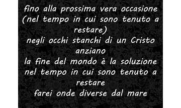 Nel tempo in cui sono tenuto a restare it Lyrics [Marco Masini]