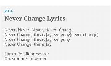 Never Change en Lyrics [Oblivians]