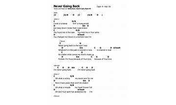 Never going back en Lyrics [Survivor Q]