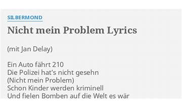 Nicht mein problem de Lyrics [Silbermond]