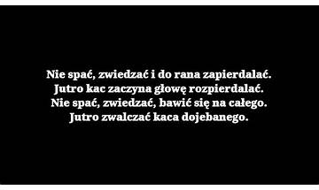 Nie spać, zwiedzać pl Lyrics [Medium]