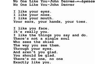 No One Like You en Lyrics [David Crowder Band]