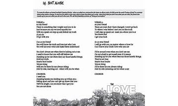 Not Alone en Lyrics [6Clicks]