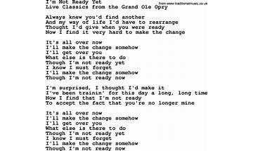 Not Yet en Lyrics [The Veils]