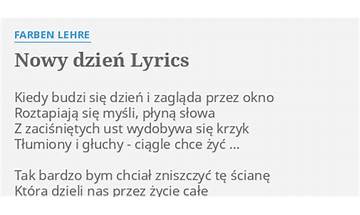 Nowy Dzień pl Lyrics [Mark Wolf, J.Kossak]
