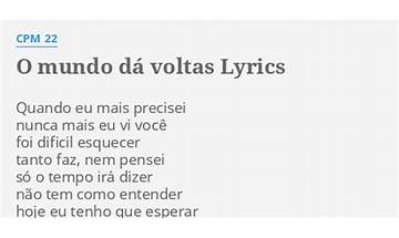 O Mundo Dá Voltas pt Lyrics [FP do Trem Bala]