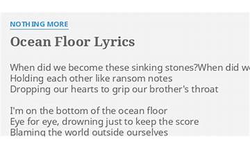 Ocean Floor en Lyrics [Nothing More]