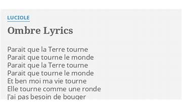 Ombre fr Lyrics [Luciole]
