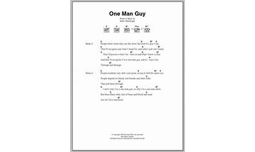 One Man Guy en Lyrics [Rufus Wainwright]