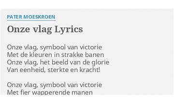 Onze Vlag nl Lyrics [Pater Moeskroen]