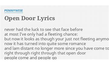 Open Door en Lyrics [Illogic & Blockhead]