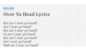 Over Ya Head en Lyrics [KRS-One]
