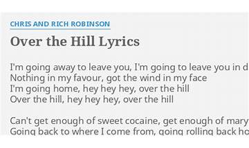 Over the Hill en Lyrics [John Hiatt]