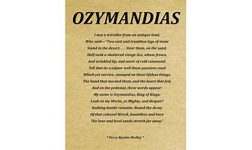 Ozymandias en Lyrics [The Boneless Boy]