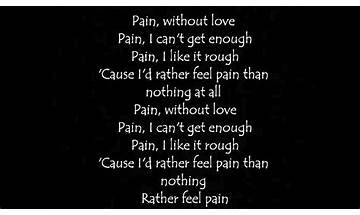 Pain en Lyrics [​loveyouparadise]