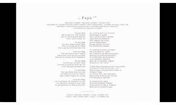 Papa fr Lyrics [Mélanie Laurent]