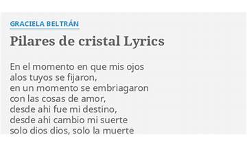 Pilares De Cristal es Lyrics [Graciela Beltran]