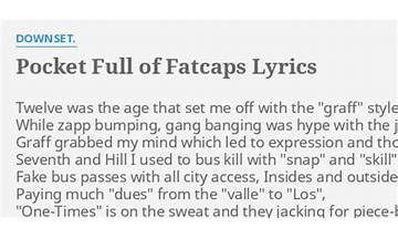 Pocket Full Of Fatcaps en Lyrics [Downset]