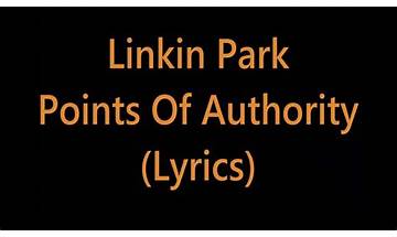 Points of Authority en Lyrics [Sylar]