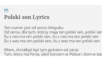Polski Sen pl Lyrics [Wini]