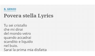 Povera Stella it Lyrics [Il Genio]