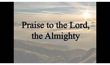 Praise to the Lord Almighty en Lyrics [Jill Phillips]