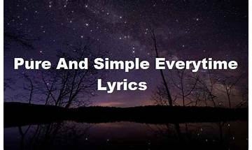 Pure And Simple en Lyrics [Bianca Ryan]