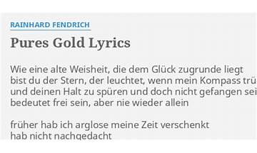 Pures Gold de Lyrics [Justus Jonas]