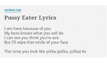Pussy Eater en Lyrics [Mack]