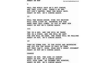 Ready Or Not en Lyrics [The Submarines]