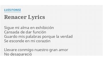 Renacer es Lyrics [Matias Carrica]