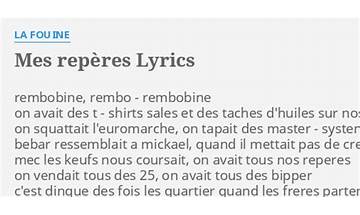Repères fr Lyrics [FAUVE]