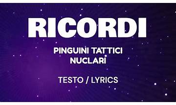 Ricordi? it Lyrics [Heartman]