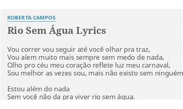 Rio Sem Água pt Lyrics [Fundo de Quintal]