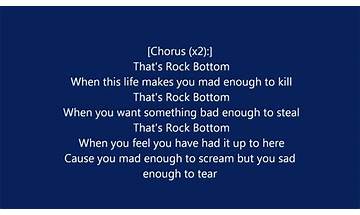 Rock Bottom en Lyrics [Pleasure P]