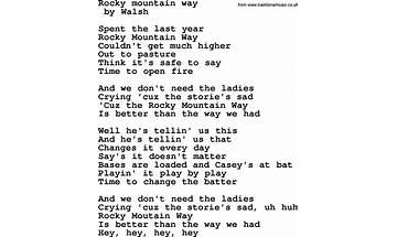 Rocky Mountain Blues en Lyrics [Elkie Brooks]