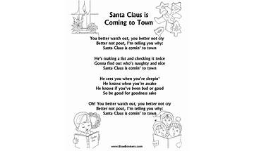 Santa Clause is Cumming to Town en Lyrics [The Bible Boys]