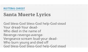 Santa Muerte en Lyrics [Rotting Christ]